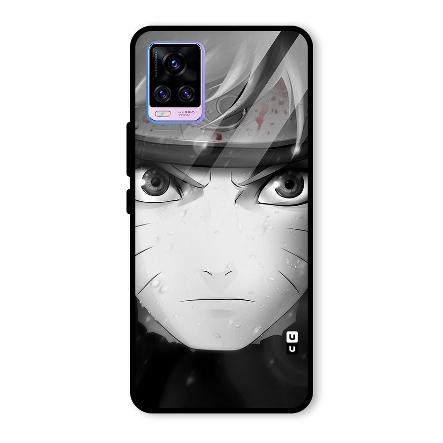 Naruto Monochrome Glass Back Case for Vivo V20 Pro