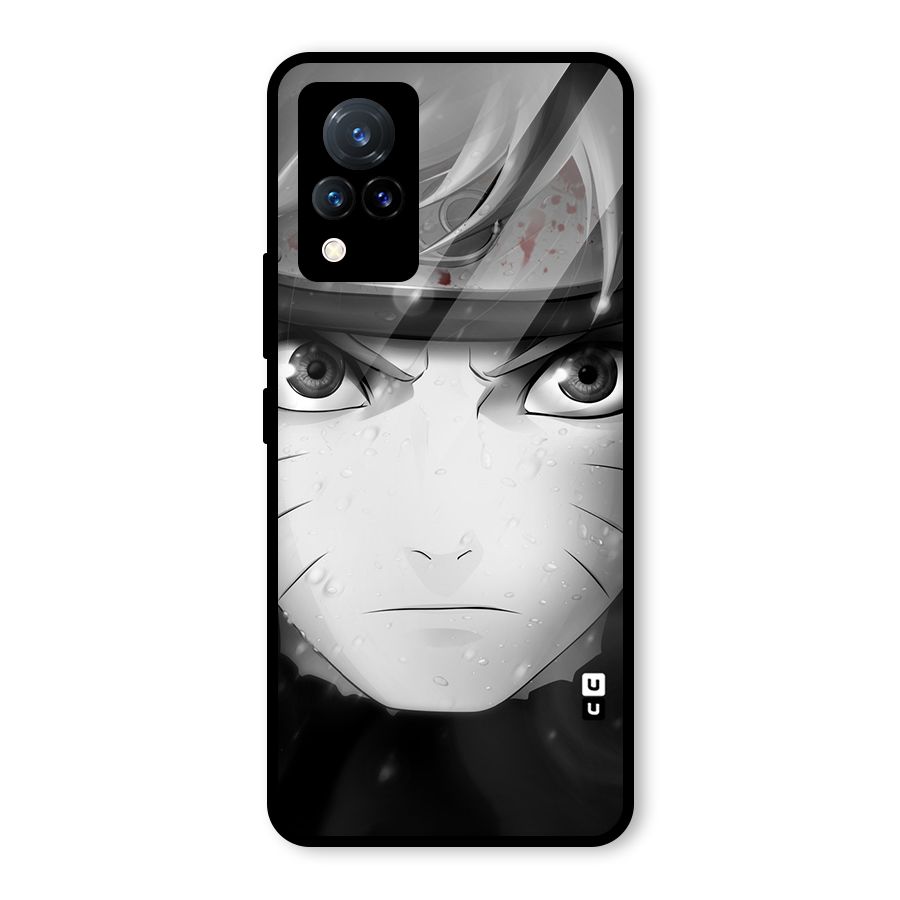 Naruto Monochrome Glass Back Case for Vivo V21 5G