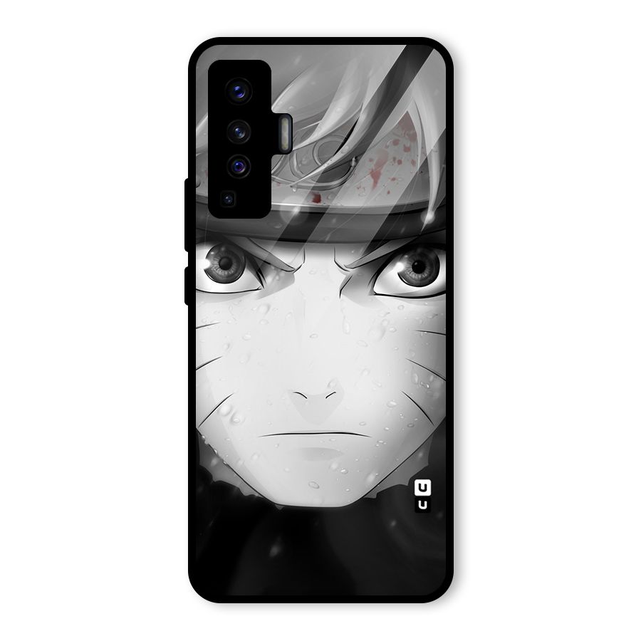 Naruto Monochrome Glass Back Case for Vivo X50