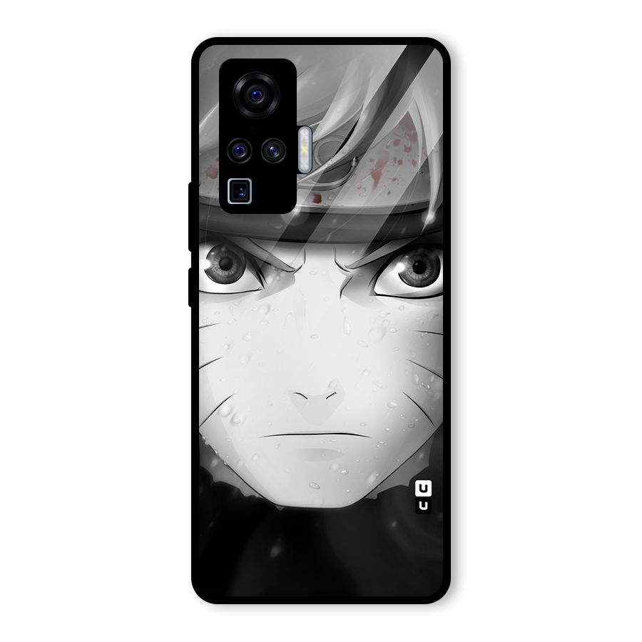 Naruto Monochrome Glass Back Case for Vivo X50 Pro