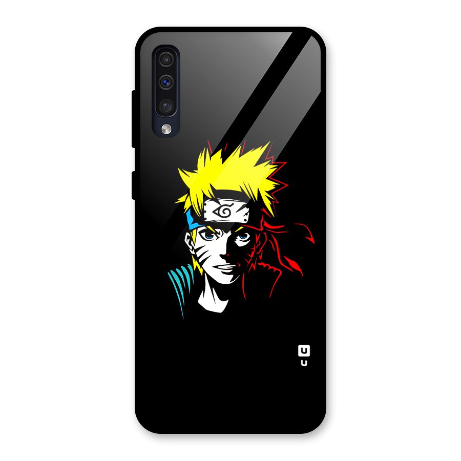 Naruto Pen Sketch Art Glass Back Case for Galaxy A30s