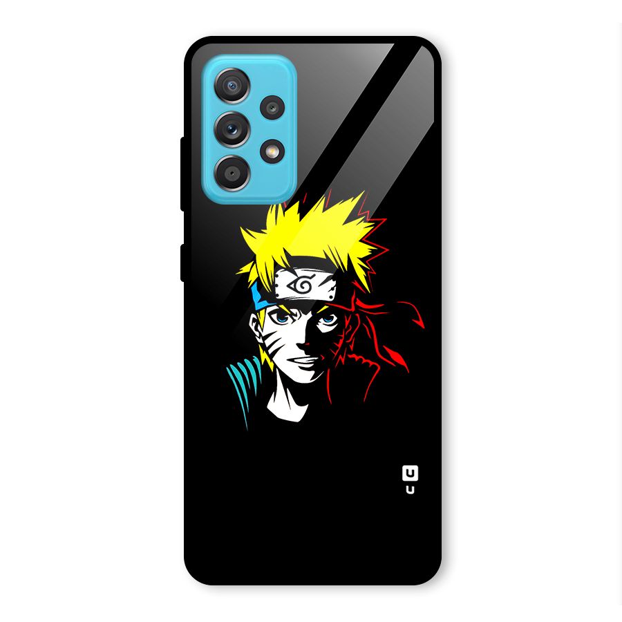 Naruto Pen Sketch Art Glass Back Case for Galaxy A52