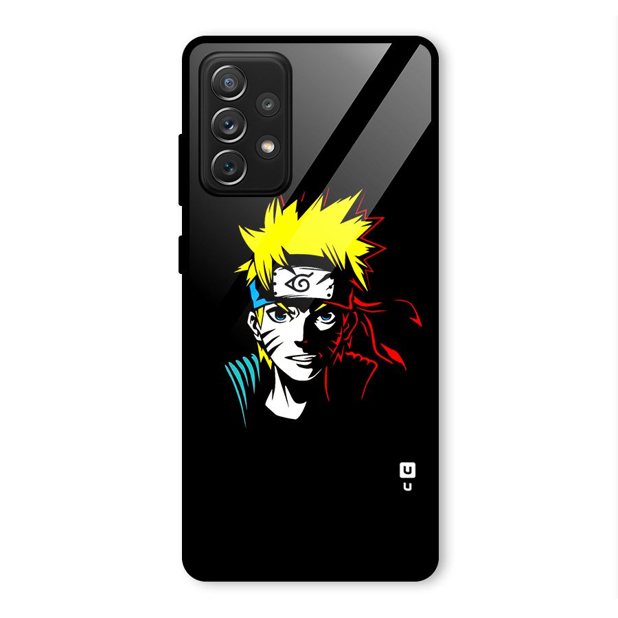 Naruto Pen Sketch Art Glass Back Case for Galaxy A72