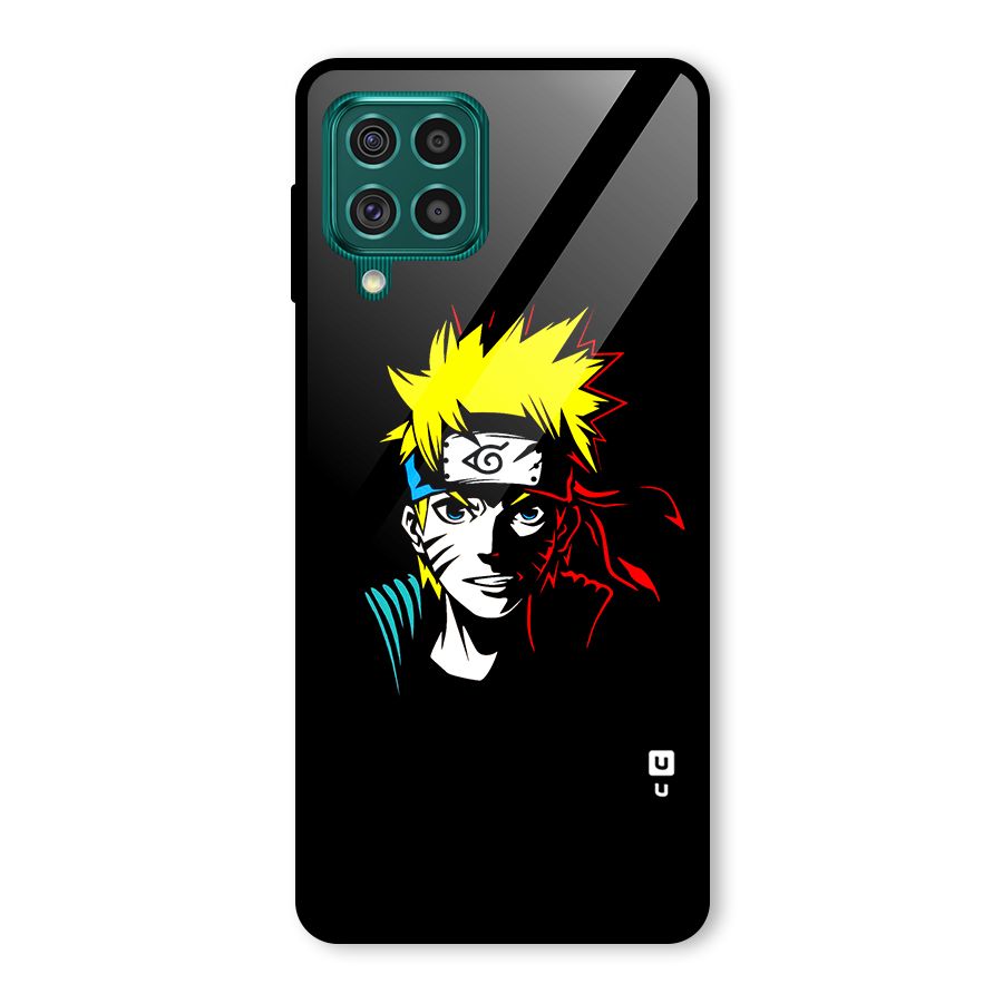 Naruto Pen Sketch Art Glass Back Case for Galaxy F62