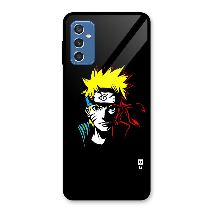 Naruto Pen Sketch Art Glass Back Case for Galaxy M52 5G