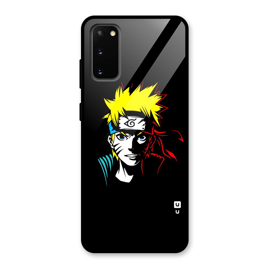 Naruto Pen Sketch Art Glass Back Case for Galaxy S20