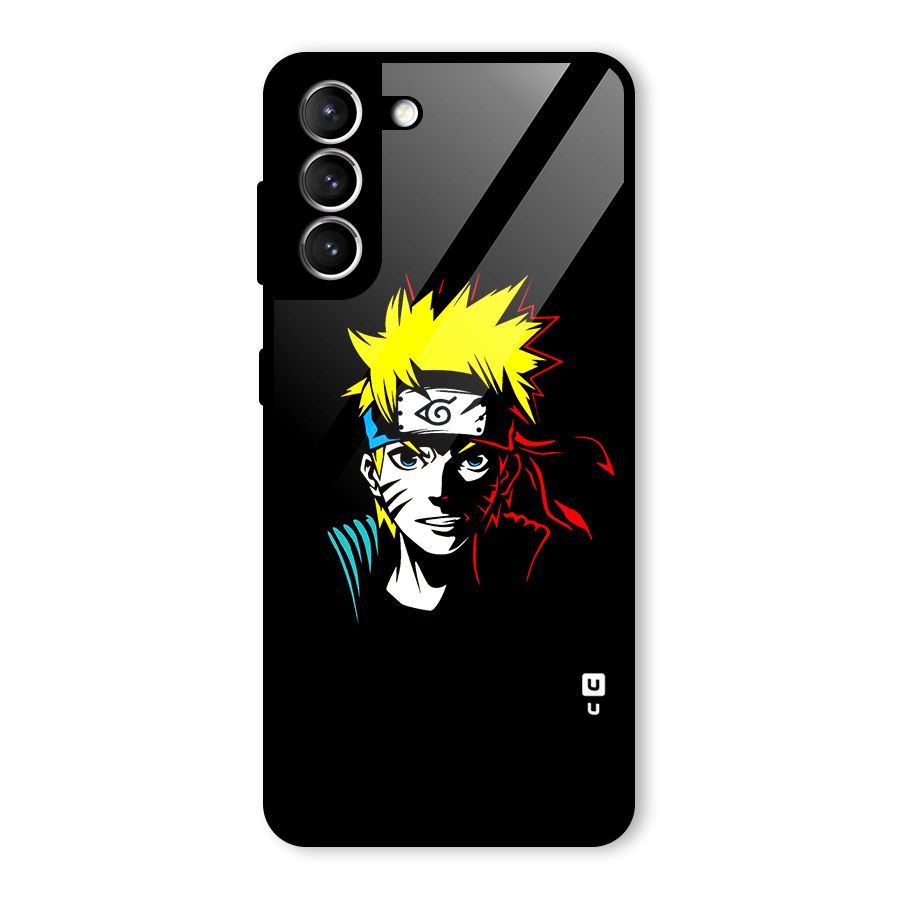 Naruto Pen Sketch Art Glass Back Case for Galaxy S21 5G