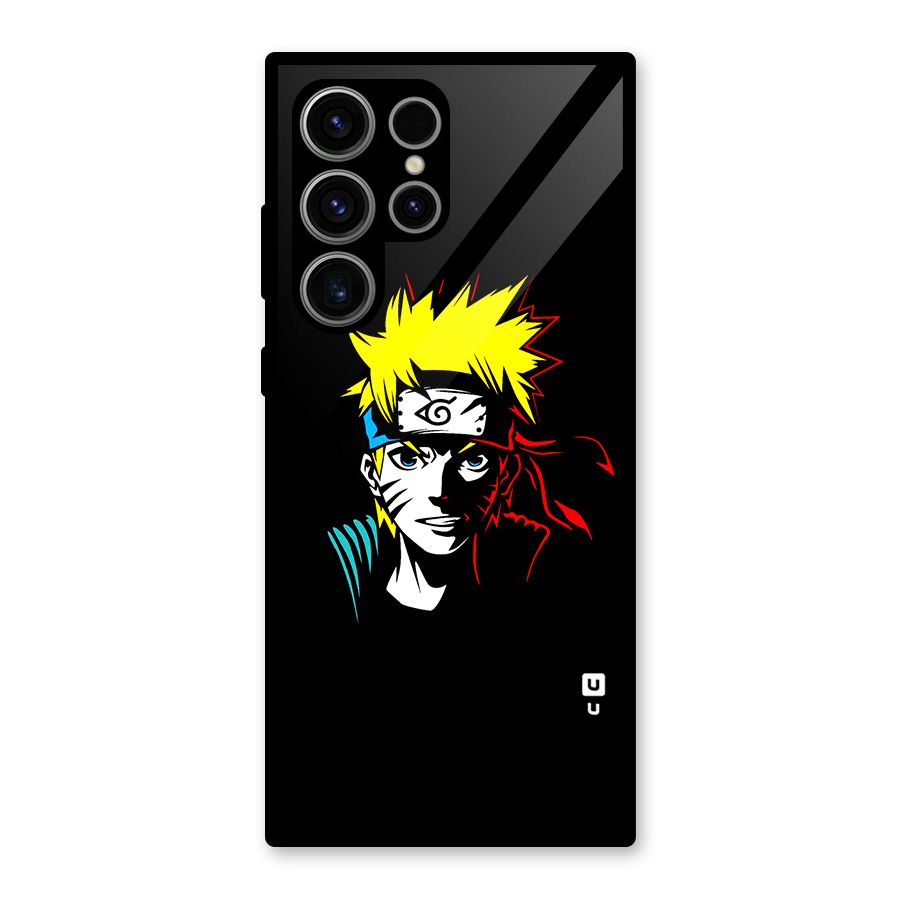 Naruto Pen Sketch Art Glass Back Case for Galaxy S23 Ultra