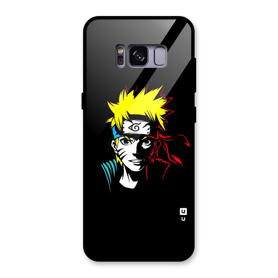 Naruto Pen Sketch Art Glass Back Case for Galaxy S8