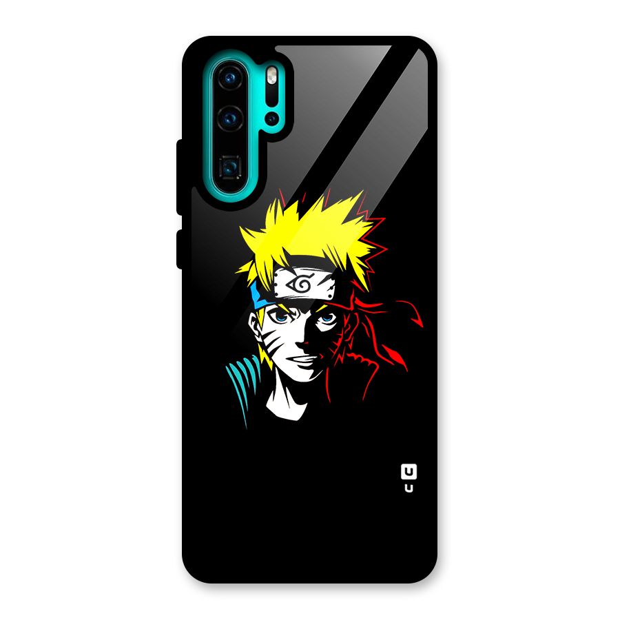 Naruto Pen Sketch Art Glass Back Case for Huawei P30 Pro