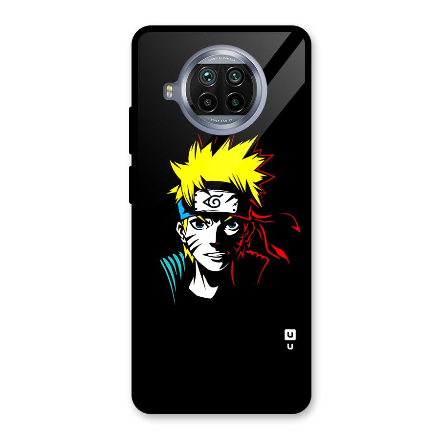 Naruto Pen Sketch Art Glass Back Case for Mi 10i