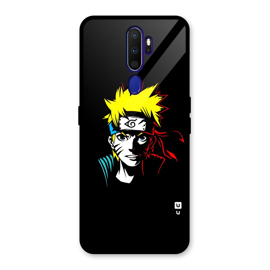 Naruto Pen Sketch Art Glass Back Case for Oppo A9 (2020)