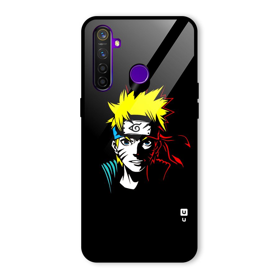 Naruto Pen Sketch Art Glass Back Case for Realme 5 Pro