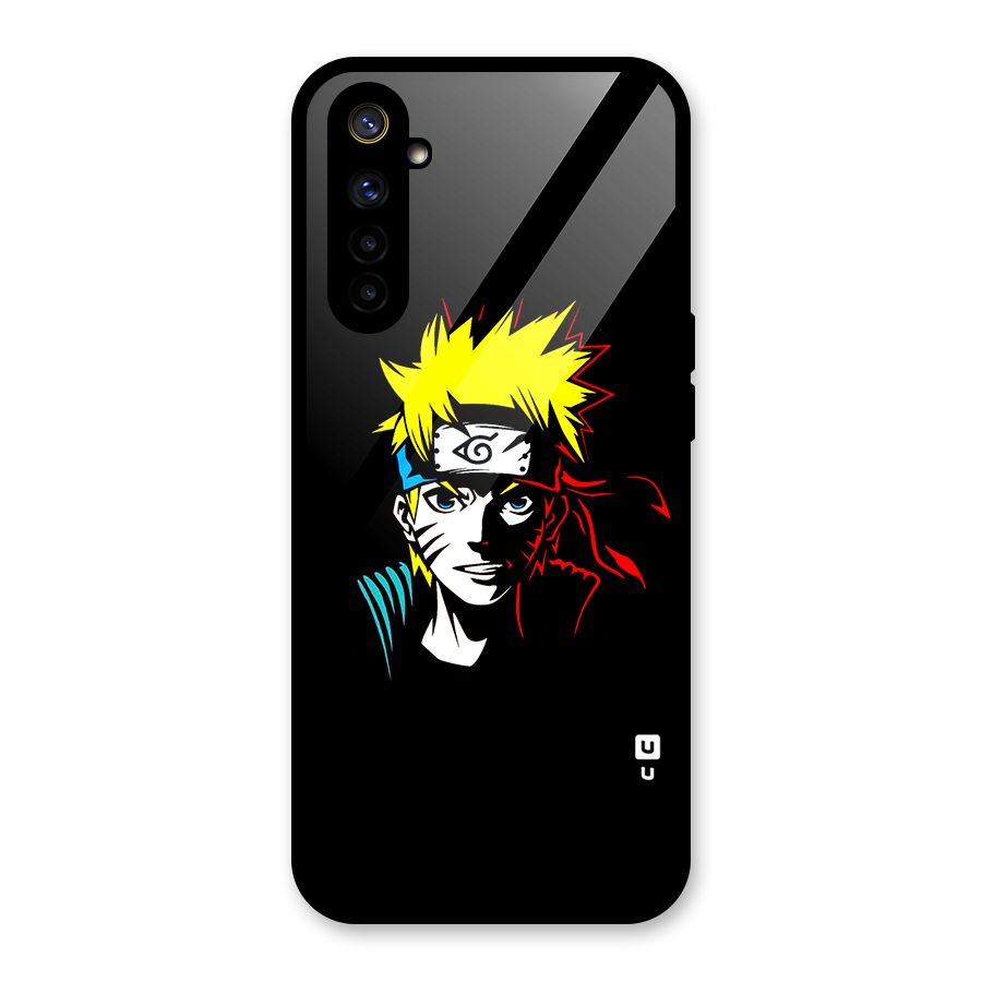 Naruto Pen Sketch Art Glass Back Case for Realme 6i