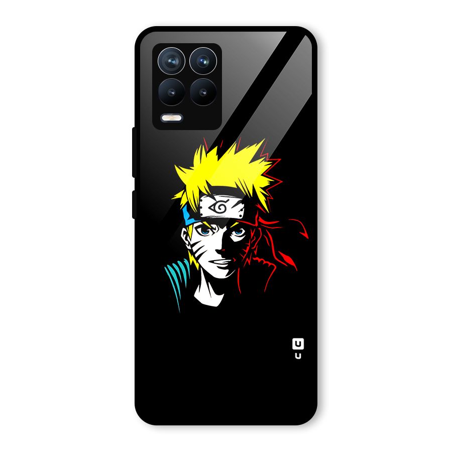 Naruto Pen Sketch Art Glass Back Case for Realme 8