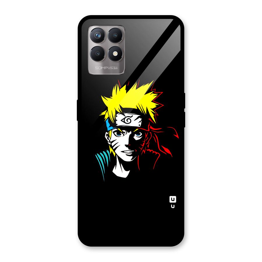 Naruto Pen Sketch Art Glass Back Case for Realme 8i