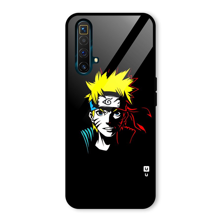 Naruto Pen Sketch Art Glass Back Case for Realme X3