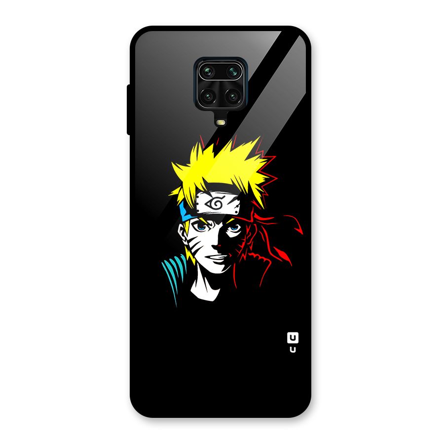 Naruto Pen Sketch Art Glass Back Case for Redmi Note 10 Lite