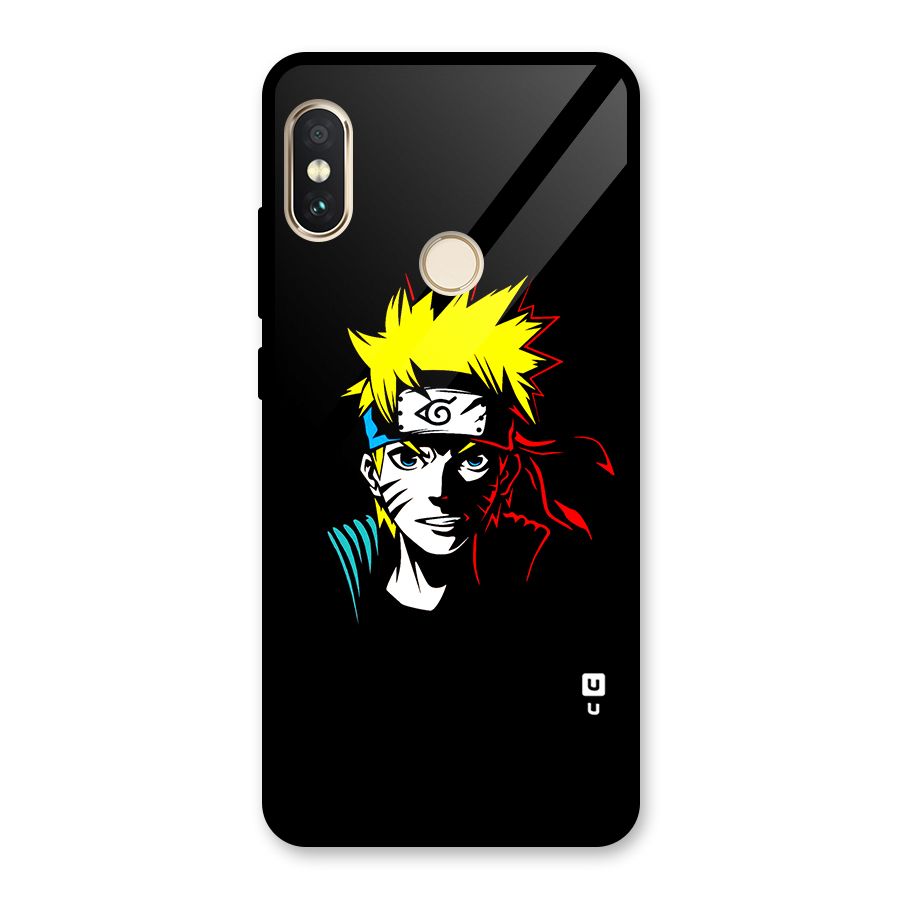 Naruto Pen Sketch Art Glass Back Case for Redmi Note 5 Pro