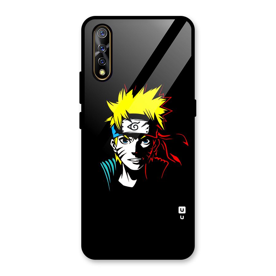 Naruto Pen Sketch Art Glass Back Case for Vivo S1