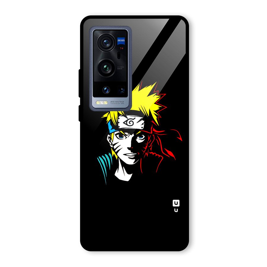 Naruto Pen Sketch Art Glass Back Case for Vivo X60 Pro Plus