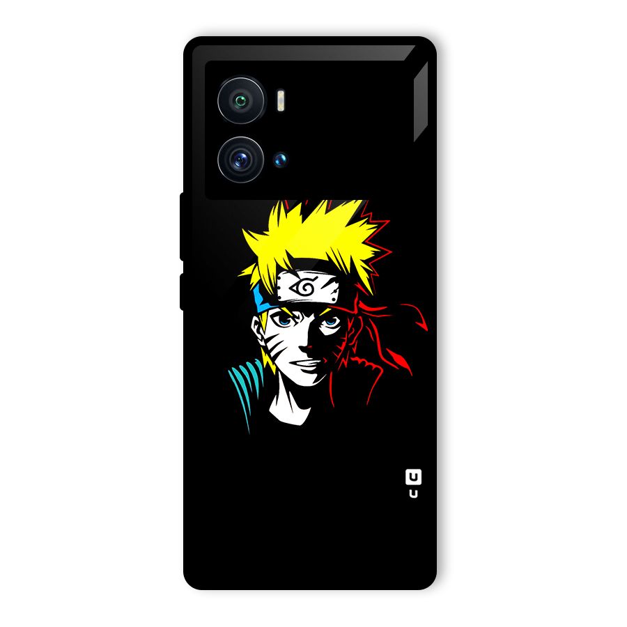 Naruto Pen Sketch Art Glass Back Case for Vivo iQOO 9 Pro