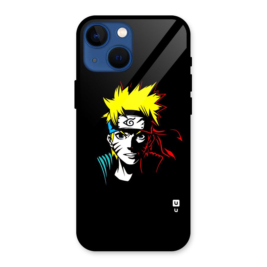 Naruto Pen Sketch Art Glass Back Case for iPhone 13 Mini
