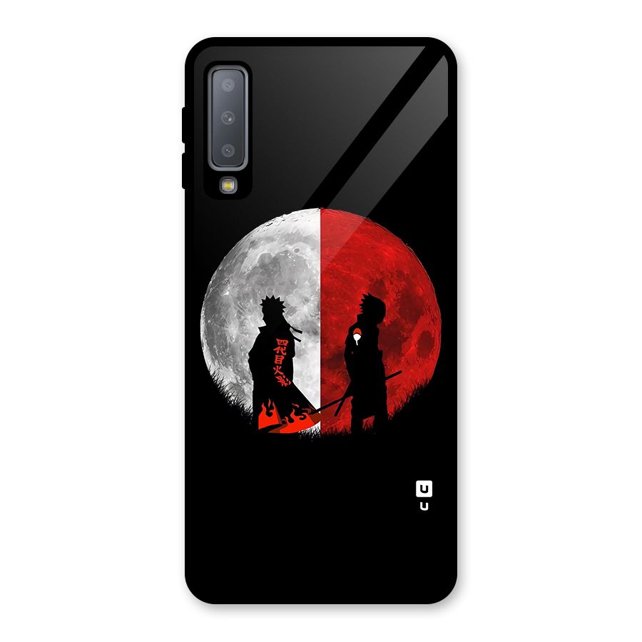 Naruto Shadow Hokage Moon Glass Back Case for Galaxy A7 (2018)