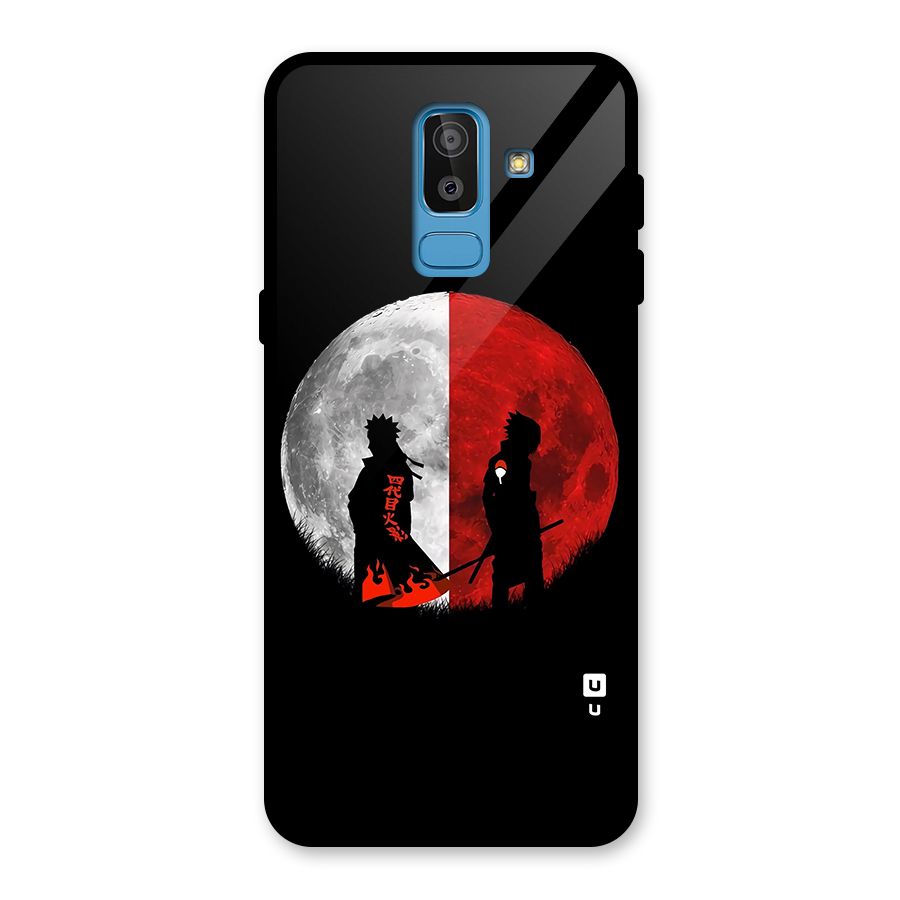 Naruto Shadow Hokage Moon Glass Back Case for Galaxy J8