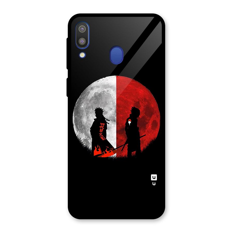 Naruto Shadow Hokage Moon Glass Back Case for Galaxy M20