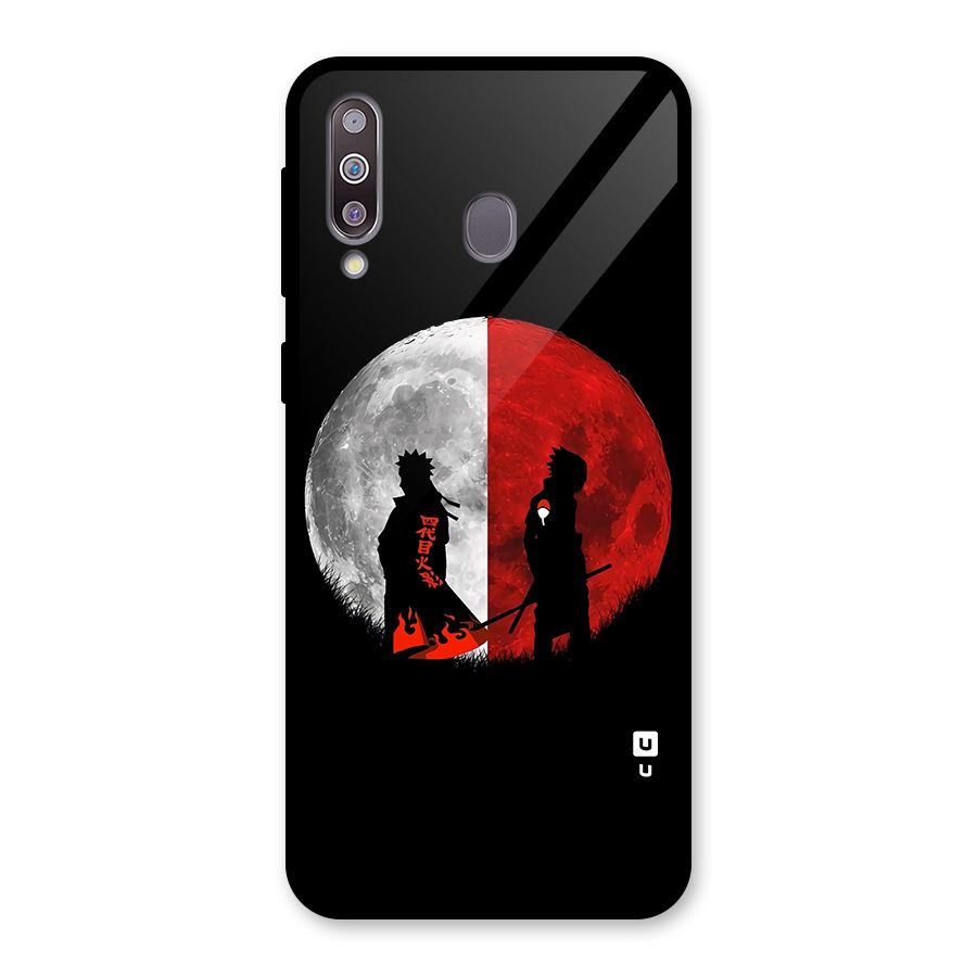Naruto Shadow Hokage Moon Glass Back Case for Galaxy M30