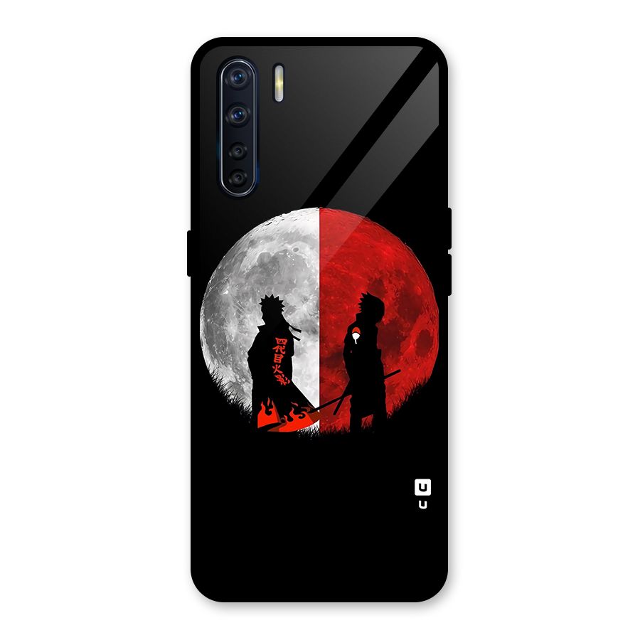 Naruto Shadow Hokage Moon Glass Back Case for Oppo F15