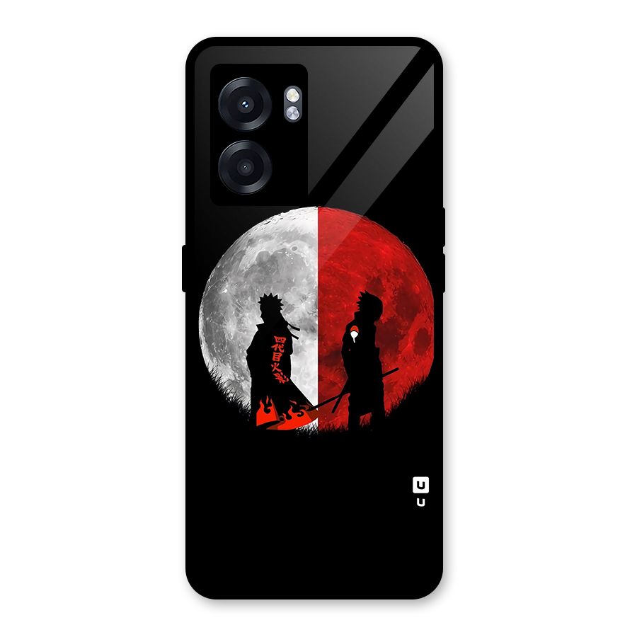Naruto Shadow Hokage Moon Glass Back Case for Oppo K10 (5G)