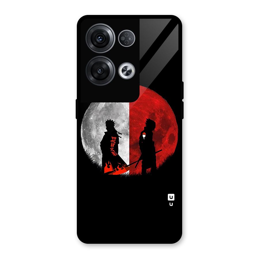 Naruto Shadow Hokage Moon Glass Back Case for Oppo Reno8 Pro 5G