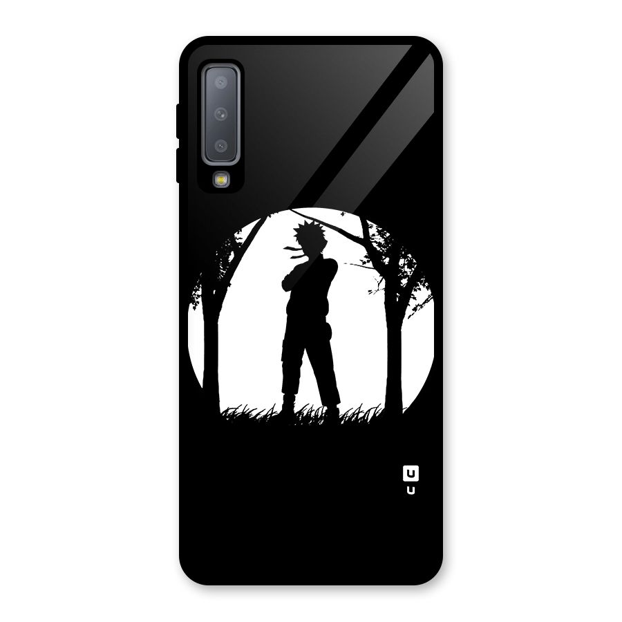 Naruto Silhouette Glass Back Case for Galaxy A7 (2018)
