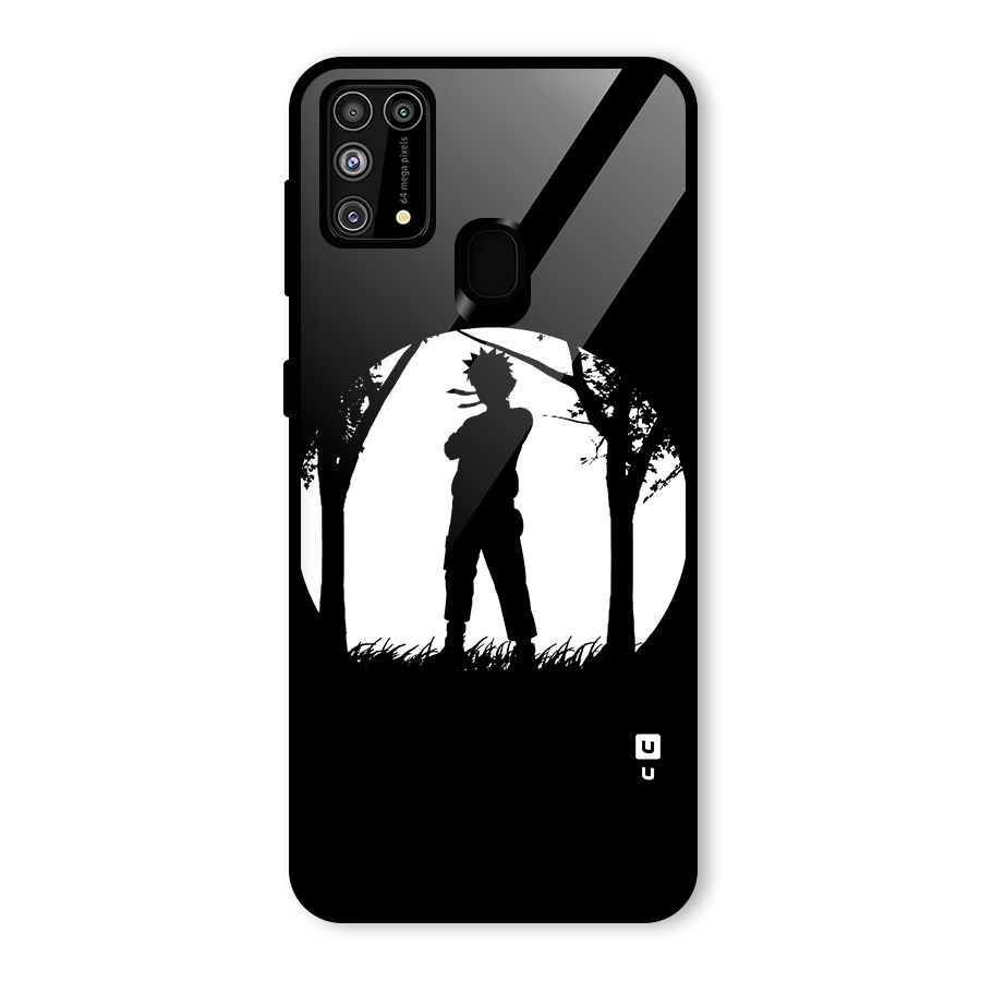 Naruto Silhouette Glass Back Case for Galaxy F41