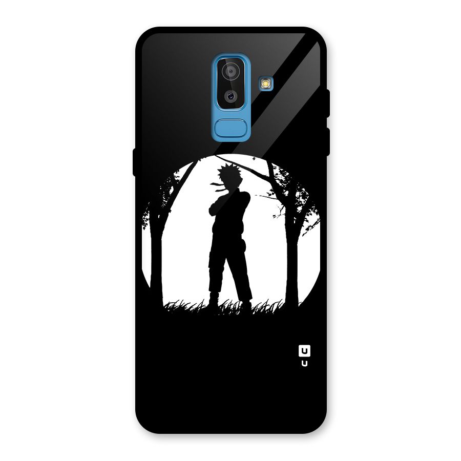 Naruto Silhouette Glass Back Case for Galaxy J8