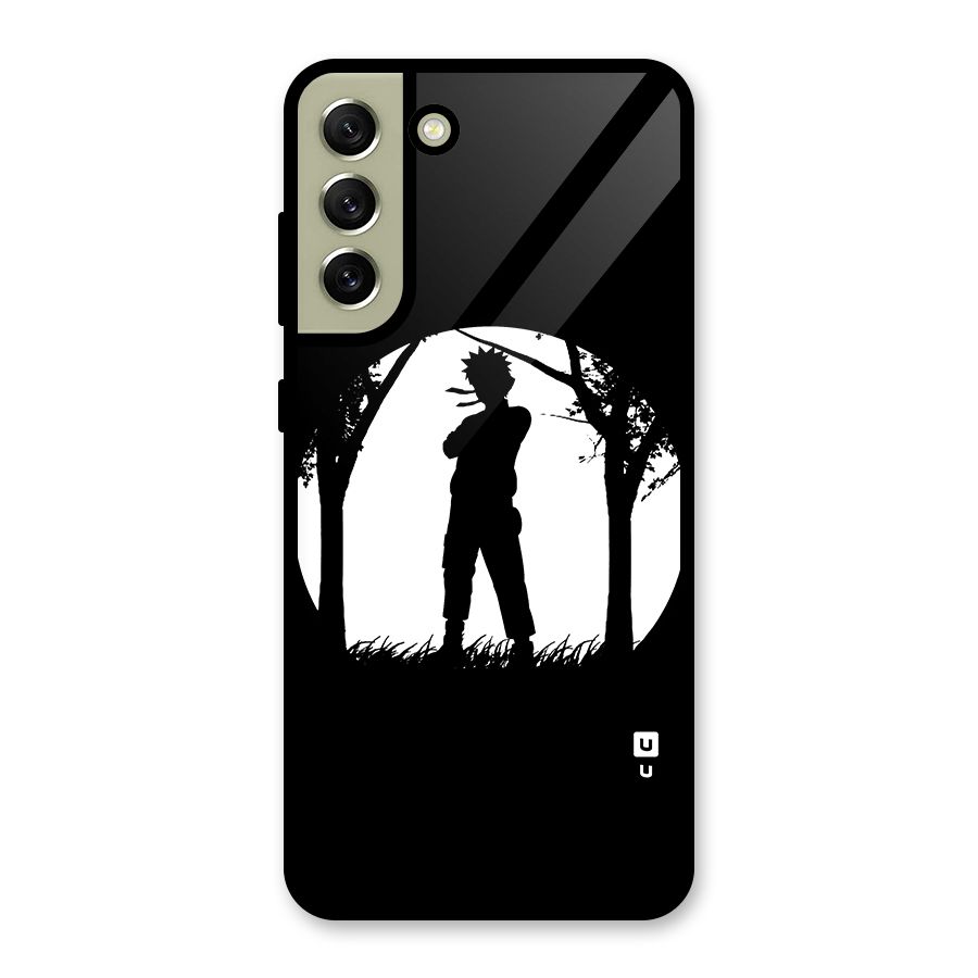 Naruto Silhouette Glass Back Case for Galaxy S21 FE 5G