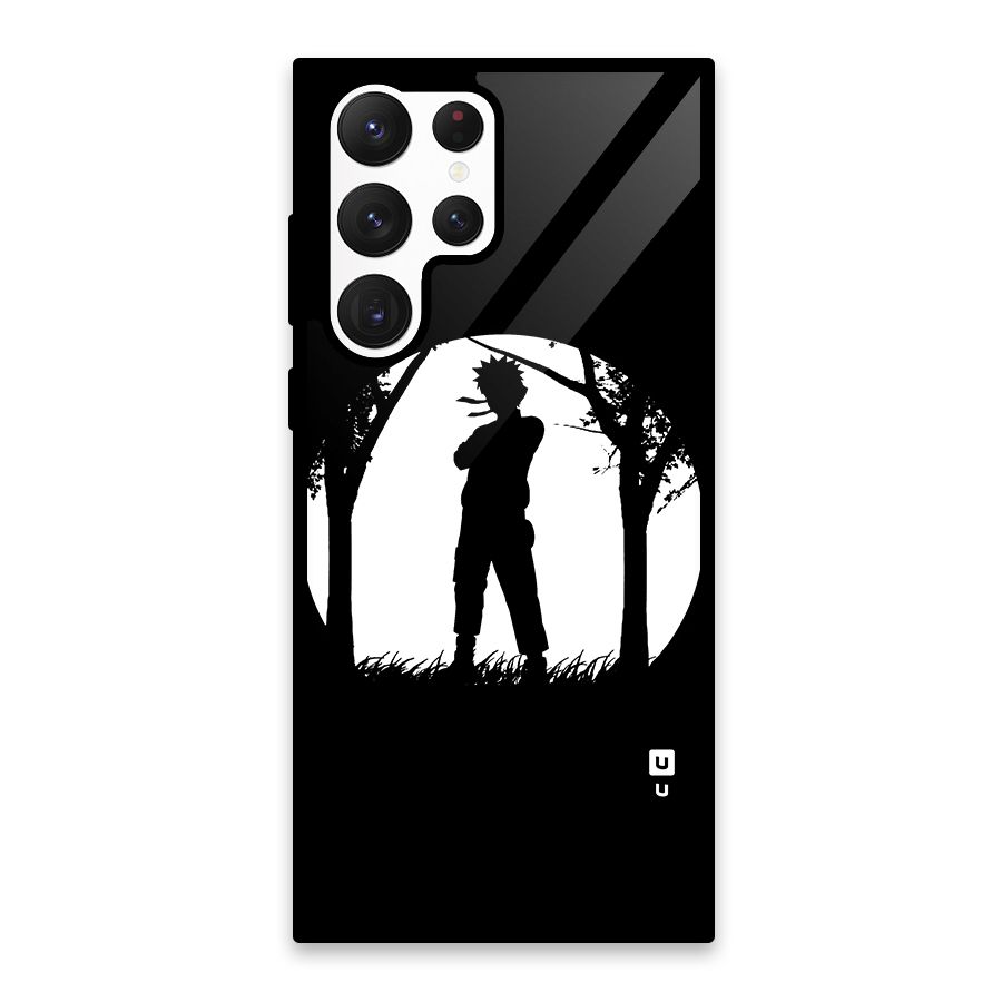 Naruto Silhouette Glass Back Case for Galaxy S22 Ultra 5G