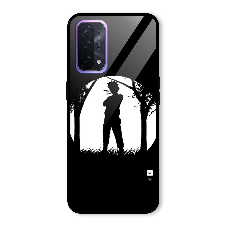 Naruto Silhouette Glass Back Case for Oppo A74 5G