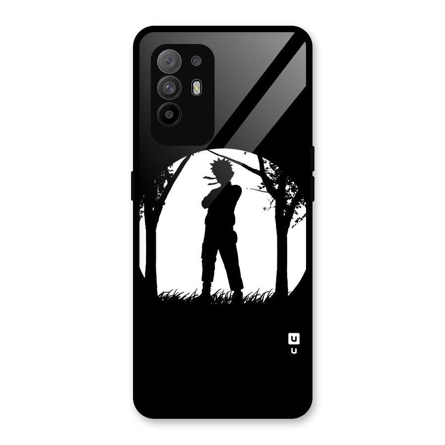 Naruto Silhouette Glass Back Case for Oppo F19 Pro Plus 5G