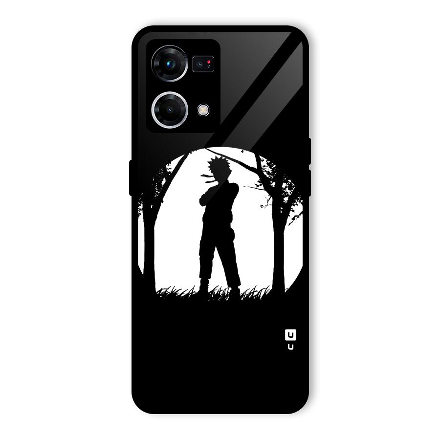 Naruto Silhouette Glass Back Case for Oppo F21 Pro 5G