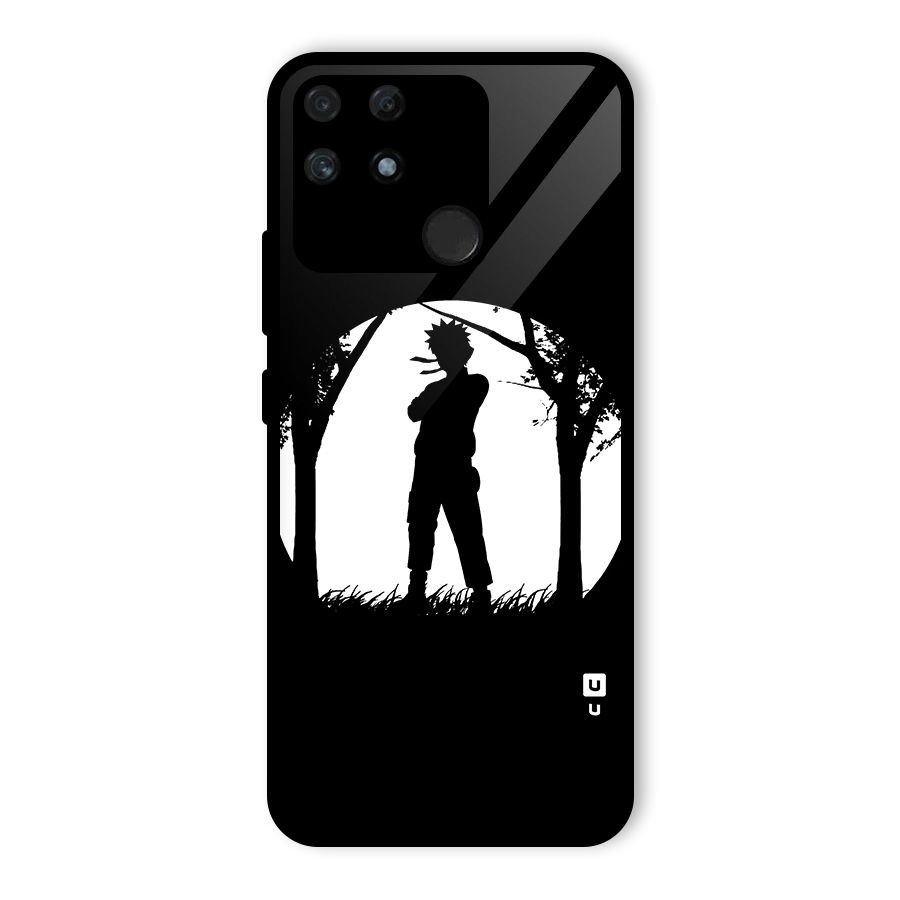 Naruto Silhouette Glass Back Case for Realme Narzo 50A