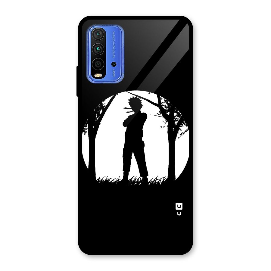 Naruto Silhouette Glass Back Case for Redmi 9 Power