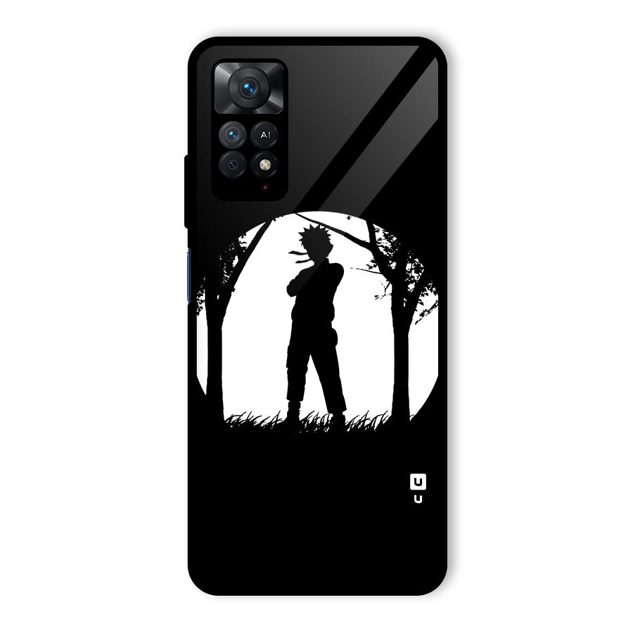 Naruto Silhouette Glass Back Case for Redmi Note 11 Pro Plus 5G