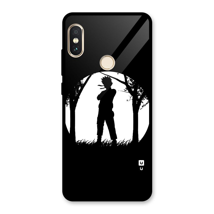 Naruto Silhouette Glass Back Case for Redmi Note 5 Pro