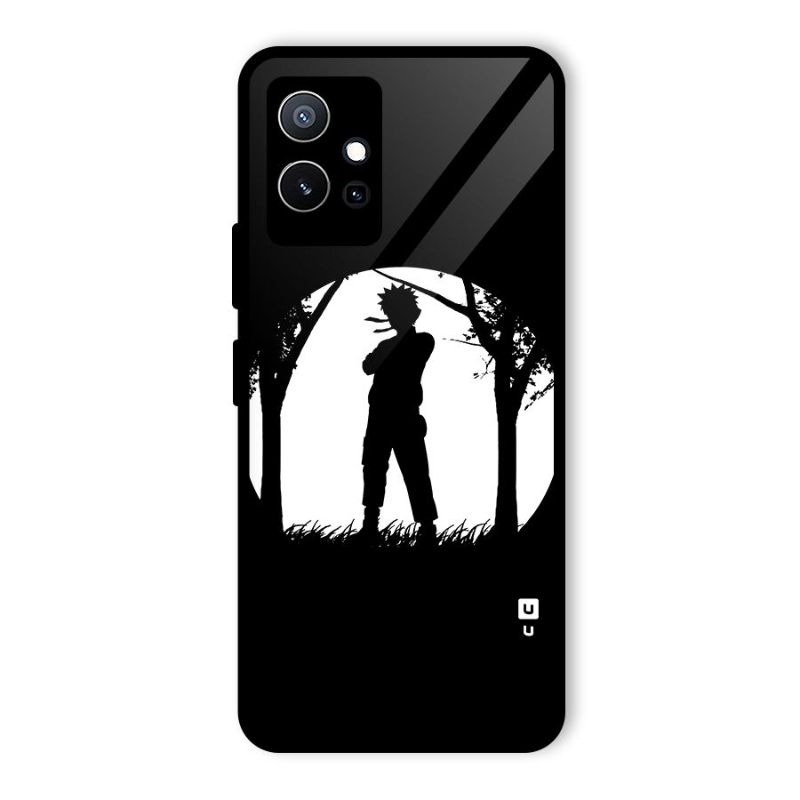 Naruto Silhouette Glass Back Case for Vivo T1 5G