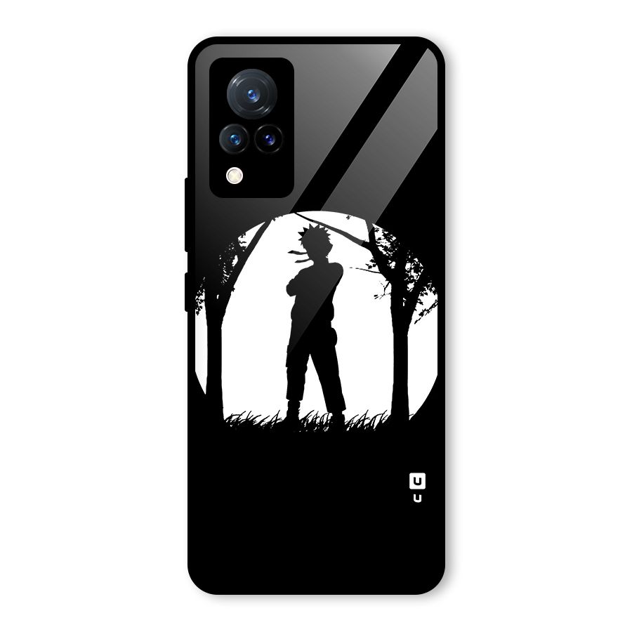 Naruto Silhouette Glass Back Case for Vivo V21 5G