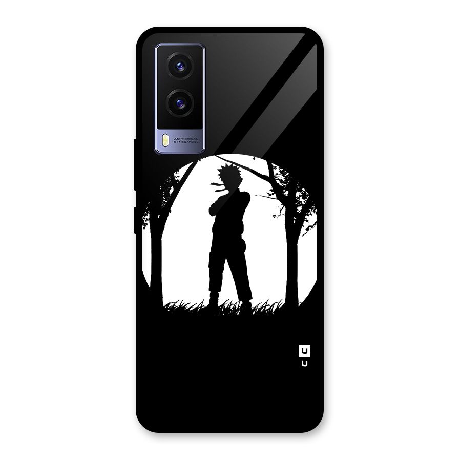 Naruto Silhouette Glass Back Case for Vivo V21e 5G