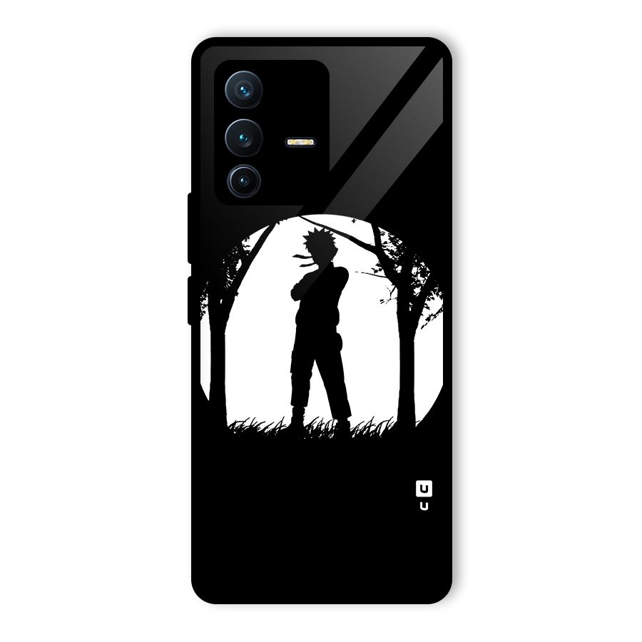 Naruto Silhouette Glass Back Case for Vivo V23 Pro